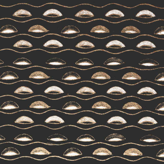 Création graphique d'un motif décoratif inspiré de l'œuvre de Klimt