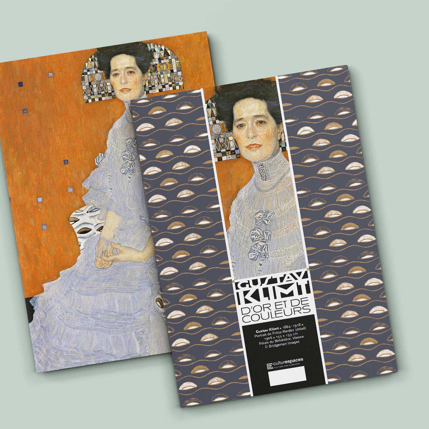 Motif décoratif sur cahier associé au portrait de "Fritza von Riedler"r