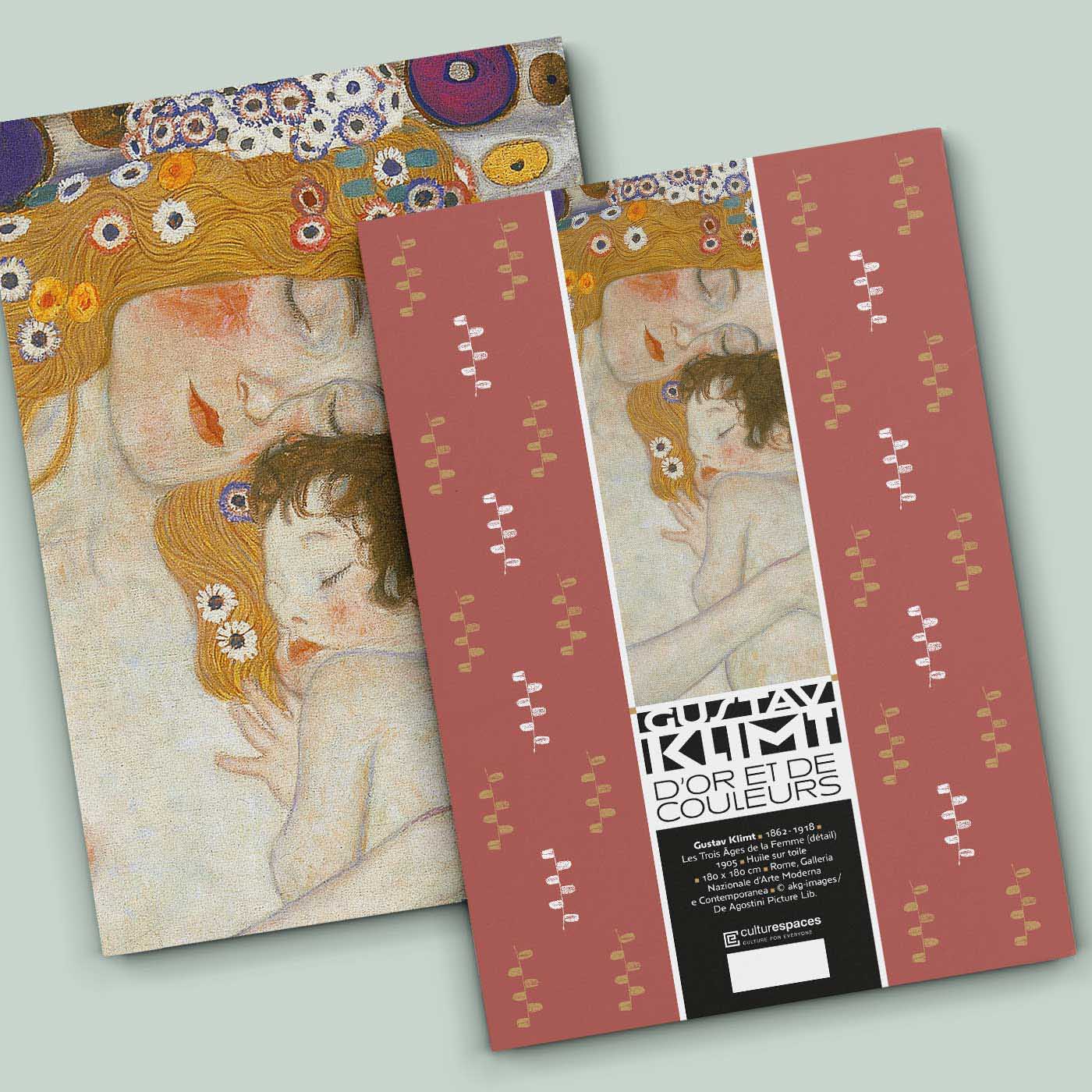 Motif décoratif sur cahier et "Les trois Ages de la femme" – Klimt