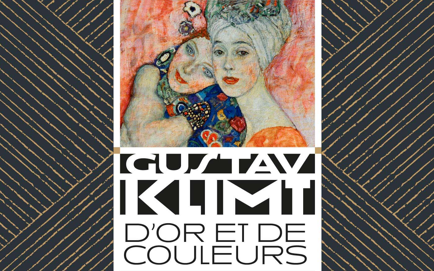Motif décoratif et logotype associé à "Les amies" – Gustav Klimt